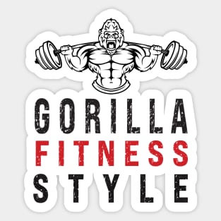 Gorilla Fitness Style Sticker